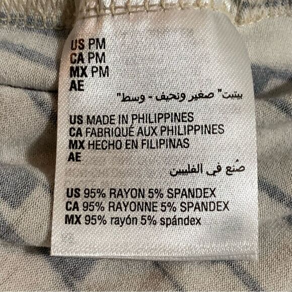 JM COLLECTION Tunic Top Women’s MPTan Black Scoop Neck 3/4 Sleeve Rayon Spandex. - Picture 6 of 9